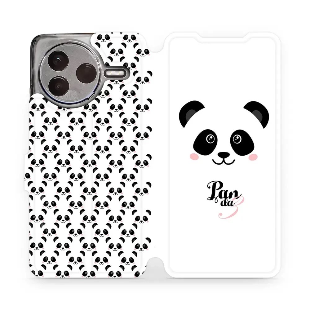 Flipové pouzdro Mobiwear - Xiaomi POCO F7 Pro 5G - M030P Panda Amálka