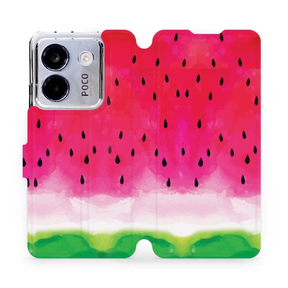 Flipové pouzdro Mobiwear - Xiaomi POCO M7 Pro 5G - V086S Melounek