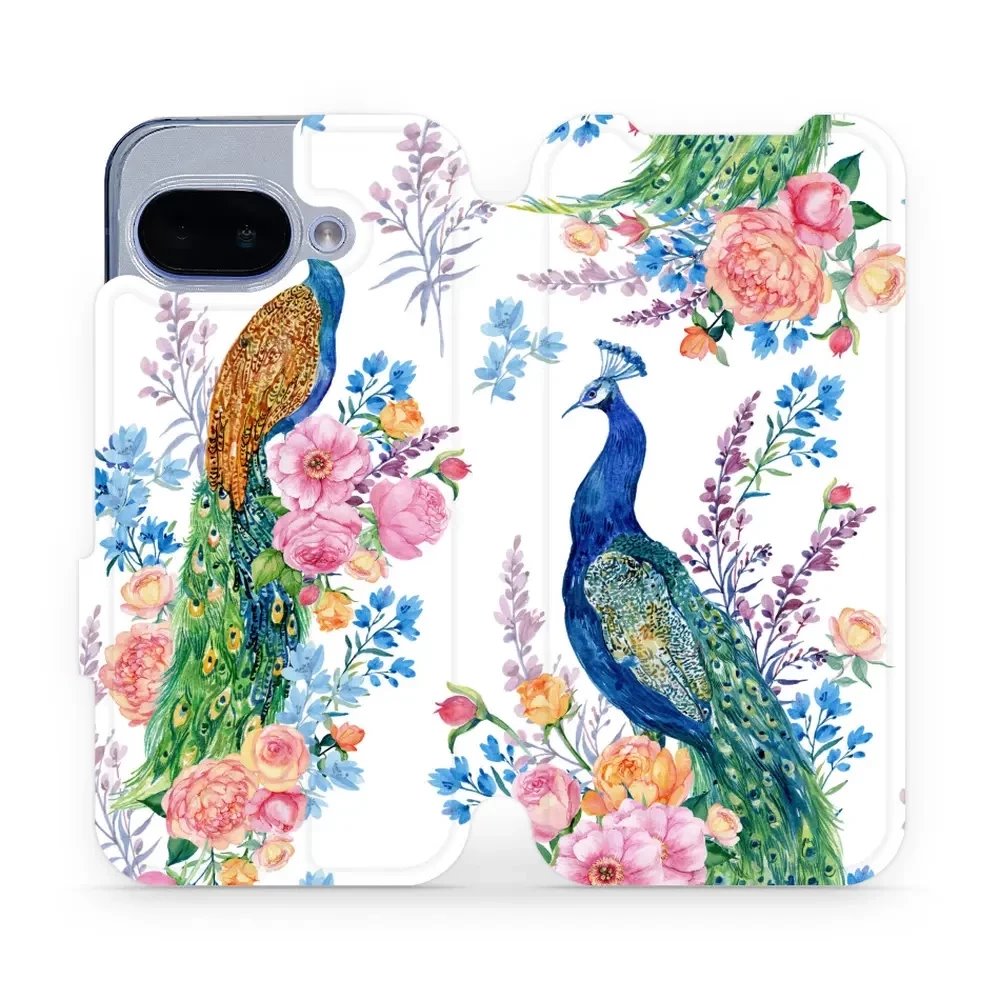Flipové pouzdro Mobiwear - Google Pixel 9A - MX08S Pávi