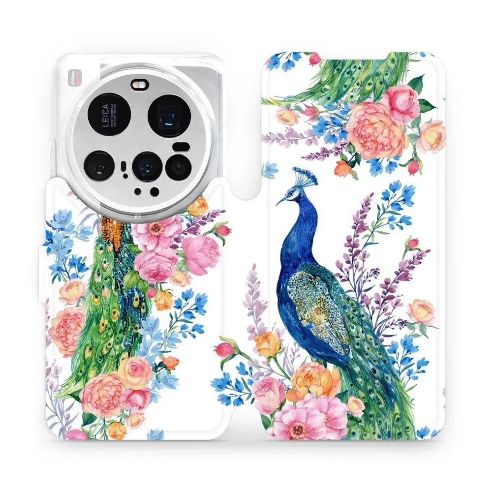 Flipové pouzdro Mobiwear - Xiaomi 15 Ultra - MX08S Pávi