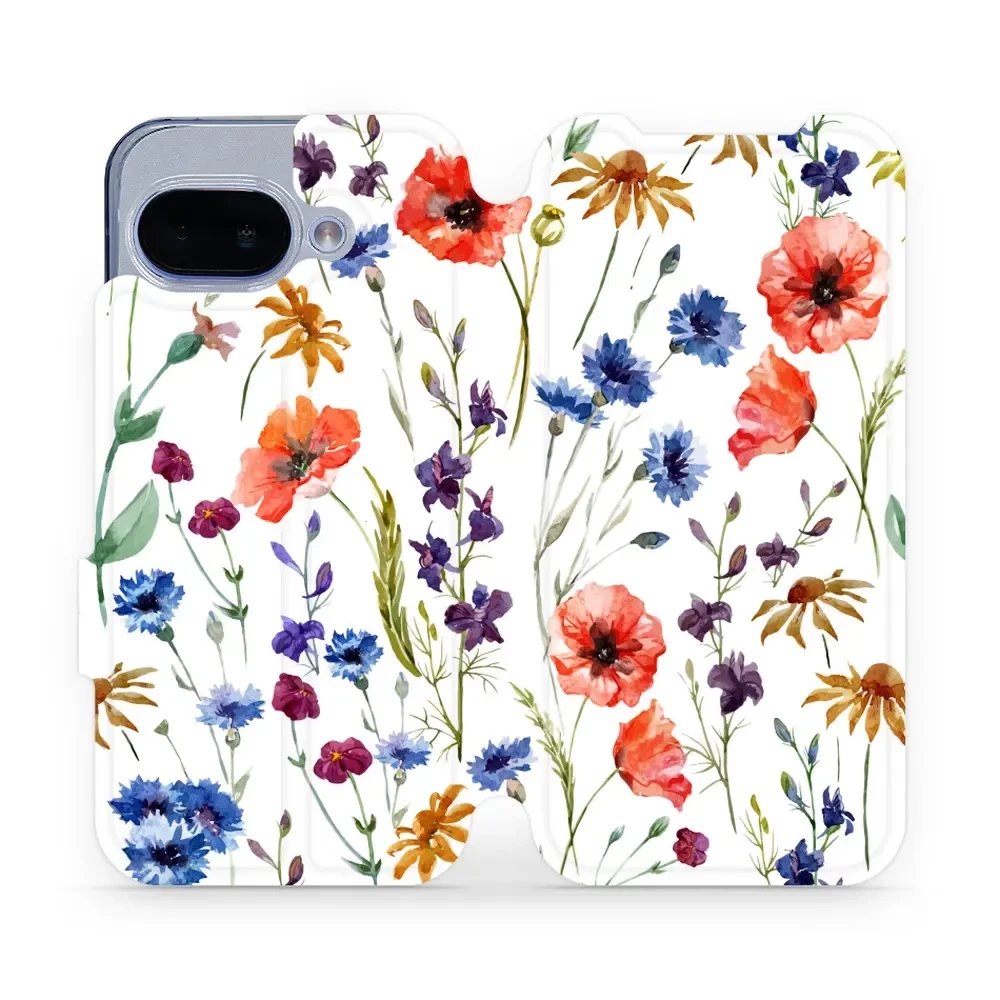 Flipové pouzdro Mobiwear - Google Pixel 9A - MP04S Luční kvítí