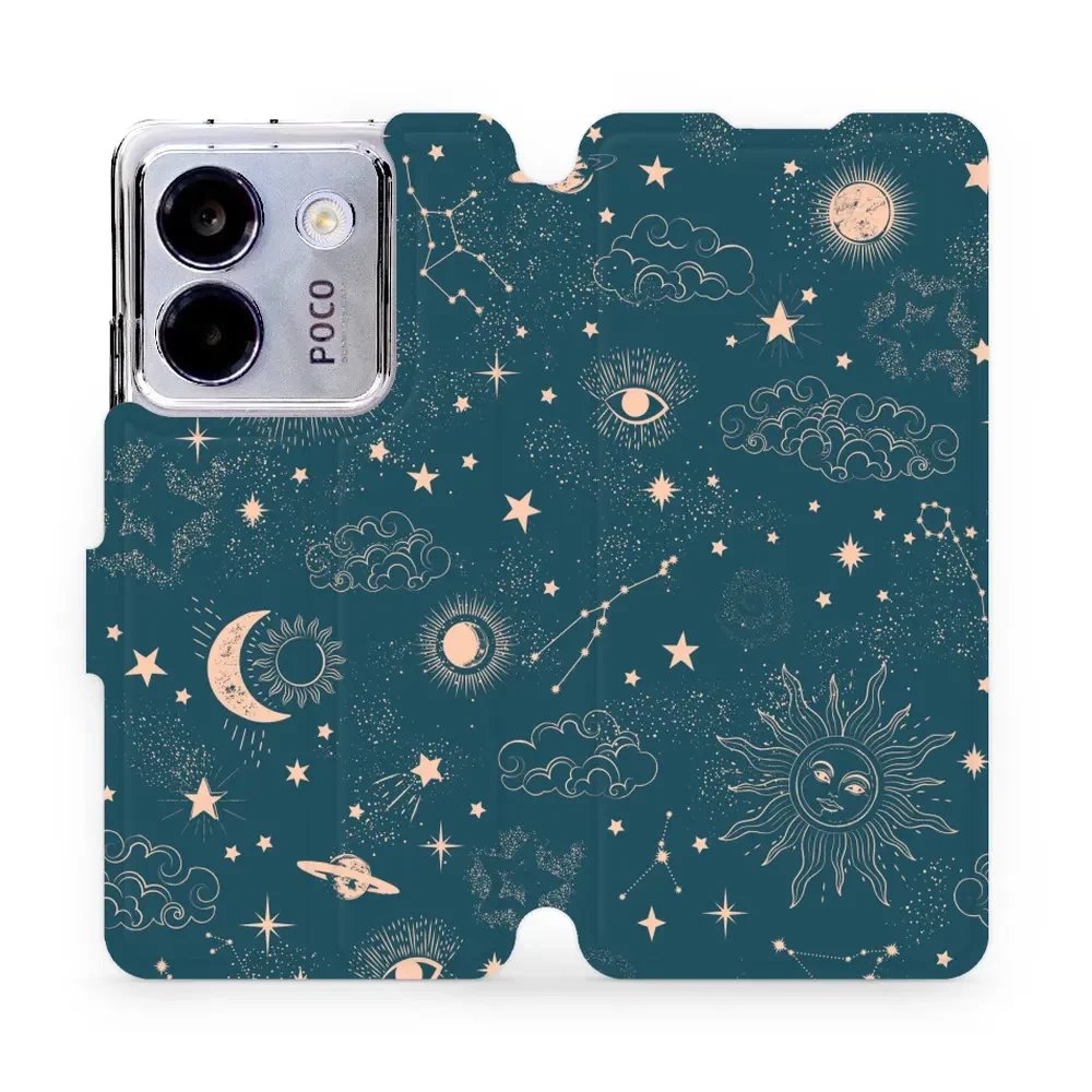Flipové pouzdro Mobiwear - Xiaomi POCO M7 Pro 5G - VP14S Magický vesmír