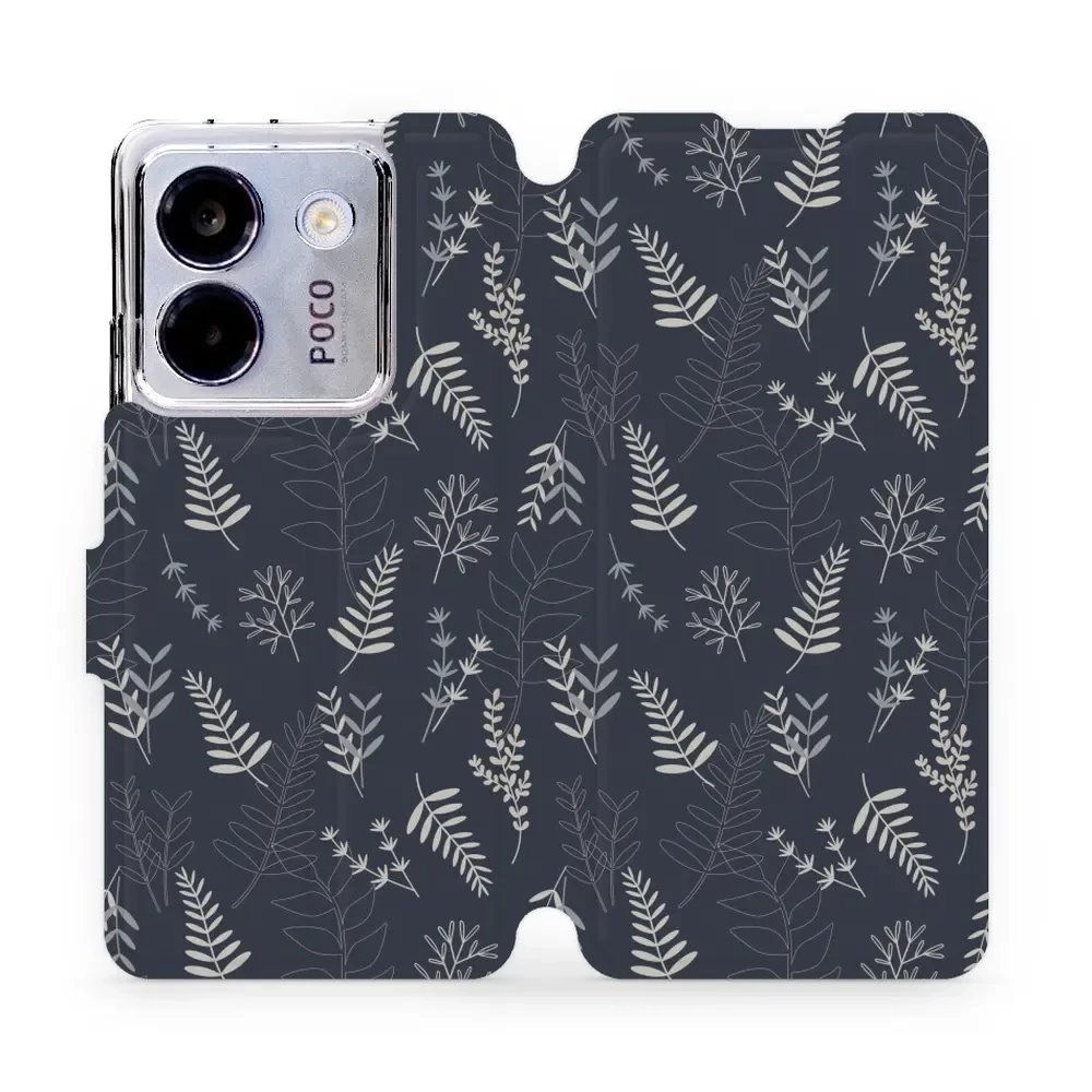 Flipové pouzdro Mobiwear - Xiaomi POCO M7 Pro 5G - VP15S Kapradiny