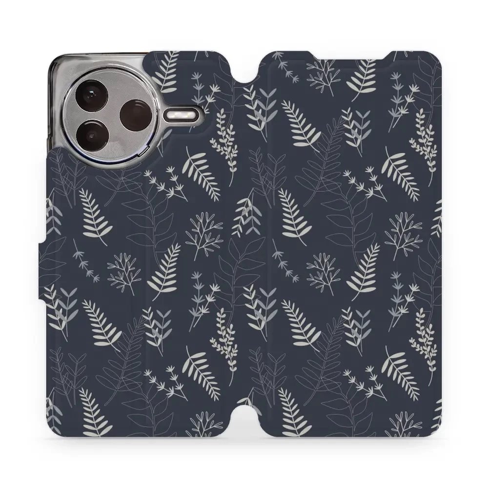 Flipové pouzdro Mobiwear - Xiaomi POCO F7 Pro 5G - VP15S Kapradiny