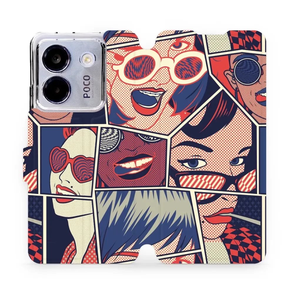Flipové pouzdro Mobiwear - Xiaomi POCO M7 Pro 5G - VP18P Komiks