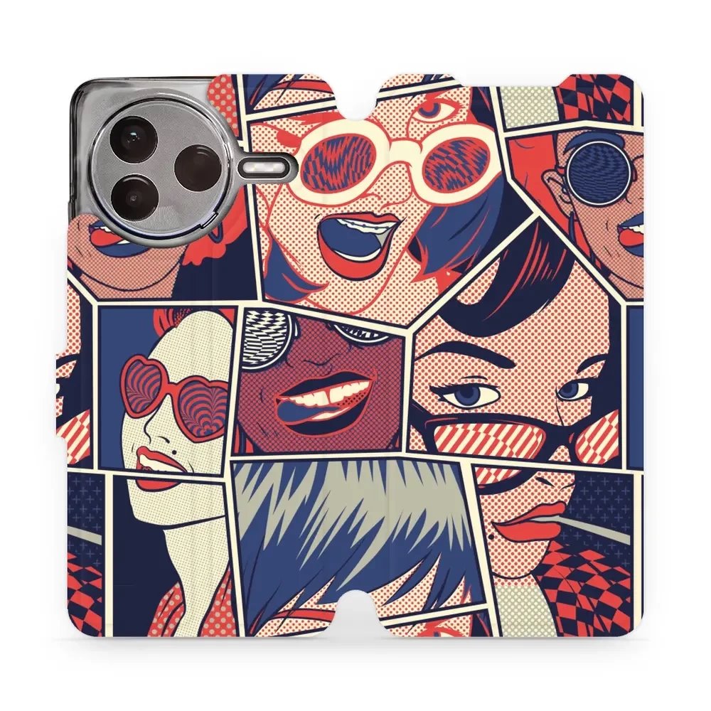Flipové pouzdro Mobiwear - Xiaomi POCO F7 Pro 5G - VP18P Komiks