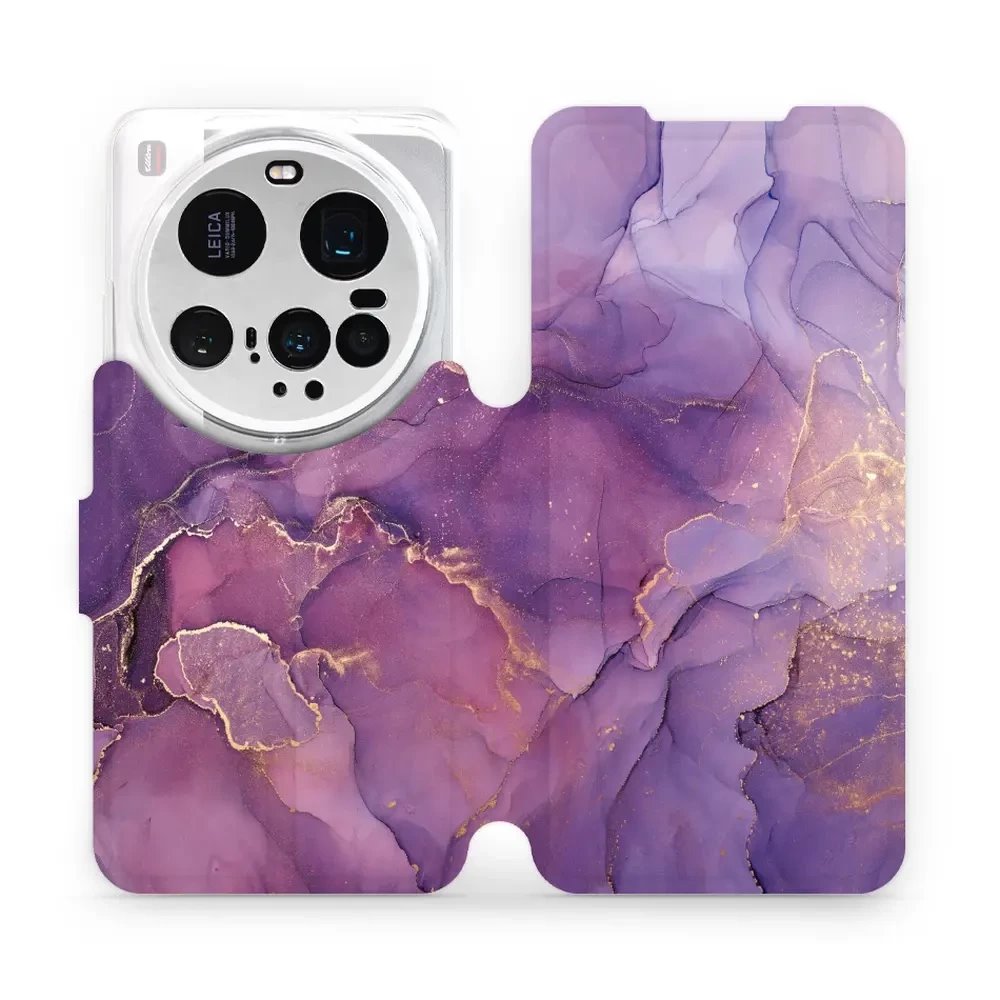 Flipové pouzdro Mobiwear - Xiaomi 15 Ultra - VP20S Fialový mramor