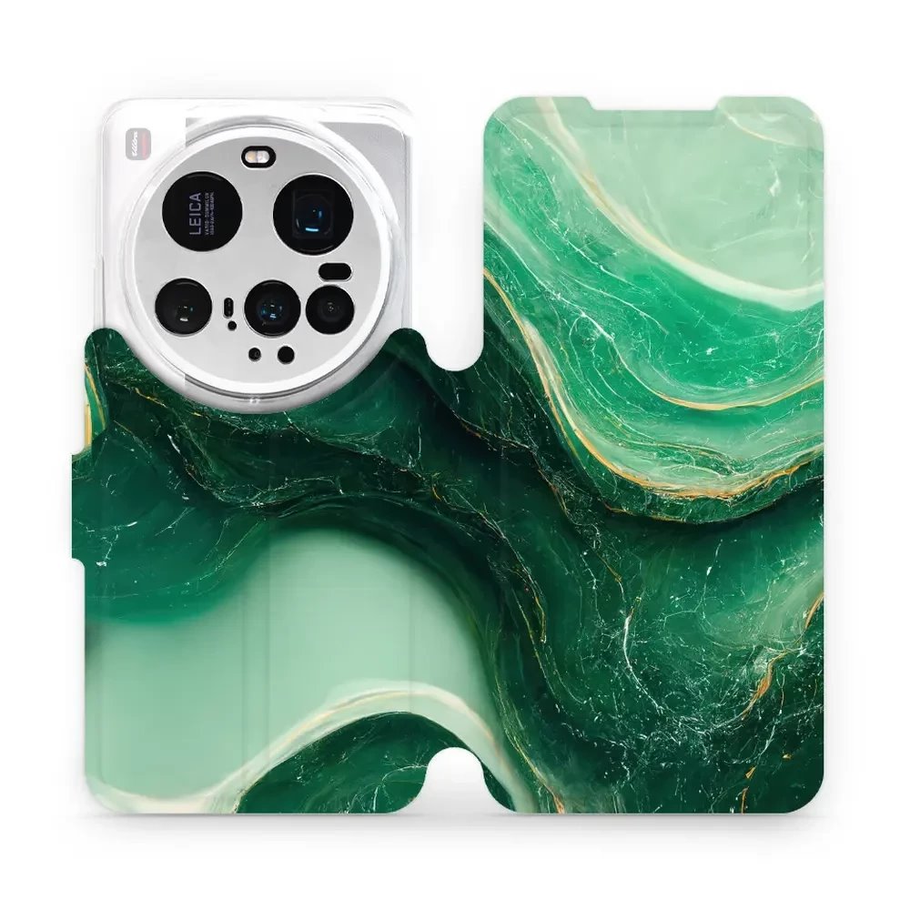 Flipové pouzdro Mobiwear - Xiaomi 15 Ultra - VP38S Zelený mramor