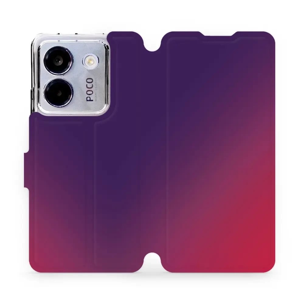 Flipové pouzdro Mobiwear - Xiaomi POCO M7 Pro 5G - VP67S Fialový a růžový odstín