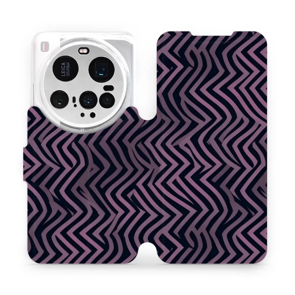Flipové pouzdro Mobiwear - Xiaomi 15 Ultra - VA55S Fialové klikyháky