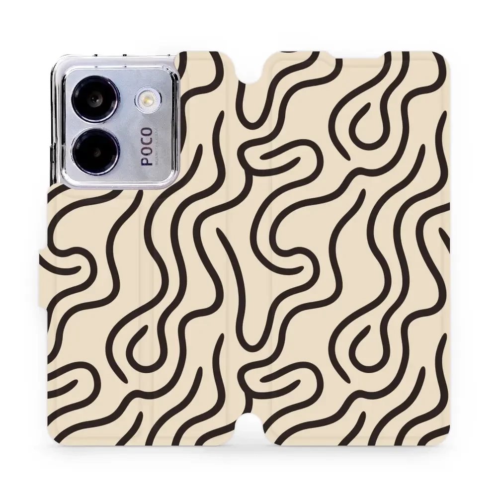 Flipové pouzdro Mobiwear - Xiaomi POCO M7 Pro 5G - VA60S Linky