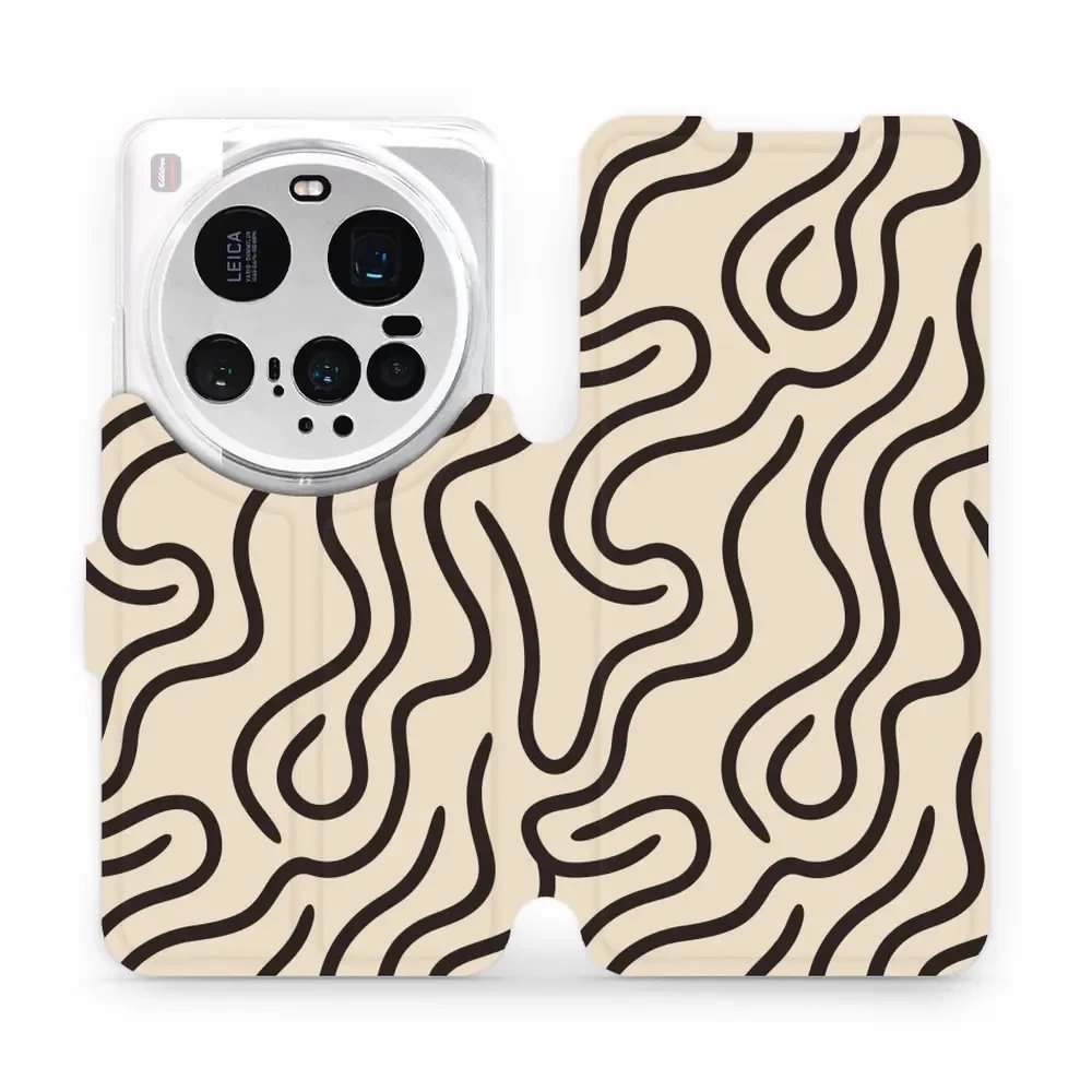 Flipové pouzdro Mobiwear - Xiaomi 15 Ultra - VA60S Linky