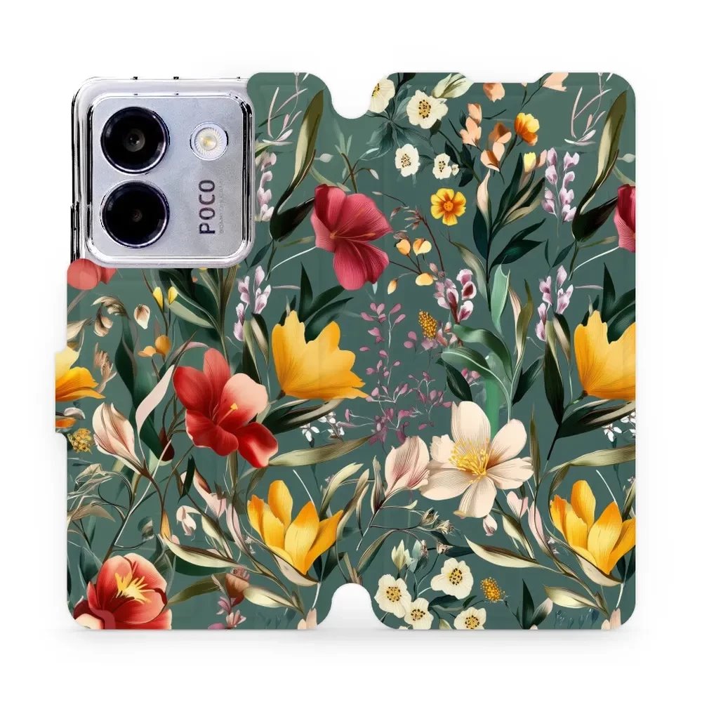 Flipové pouzdro Mobiwear - Xiaomi POCO M7 Pro 5G - VP71S Na zelené louce