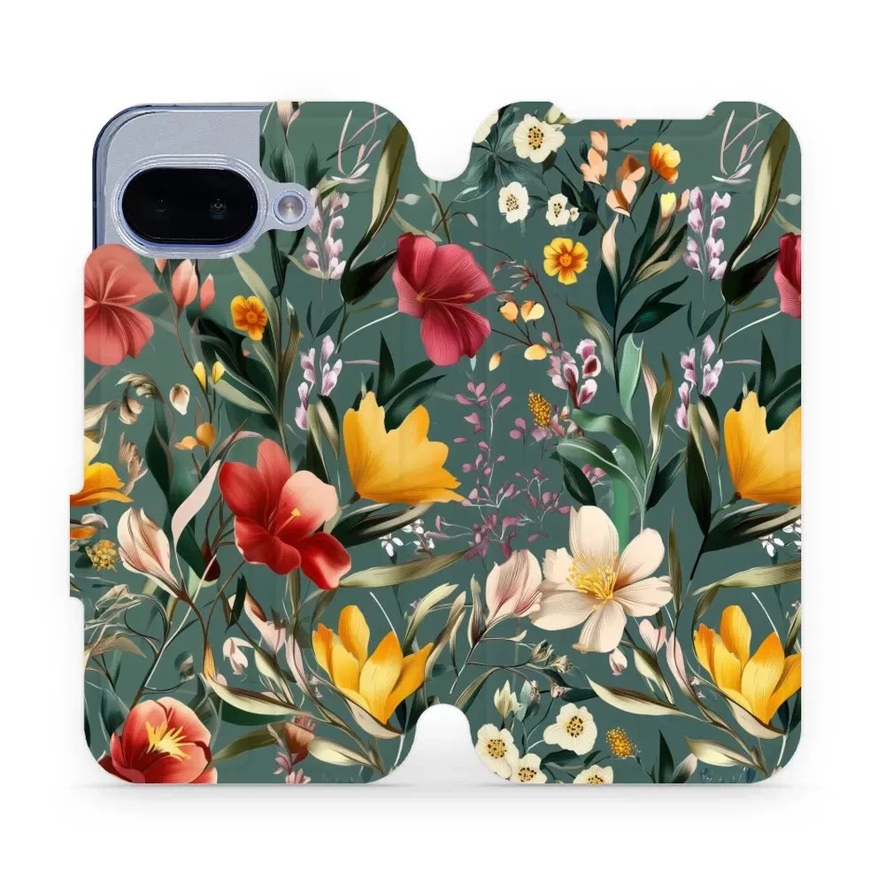 Flipové pouzdro Mobiwear - Google Pixel 9A - VP71S Na zelené louce