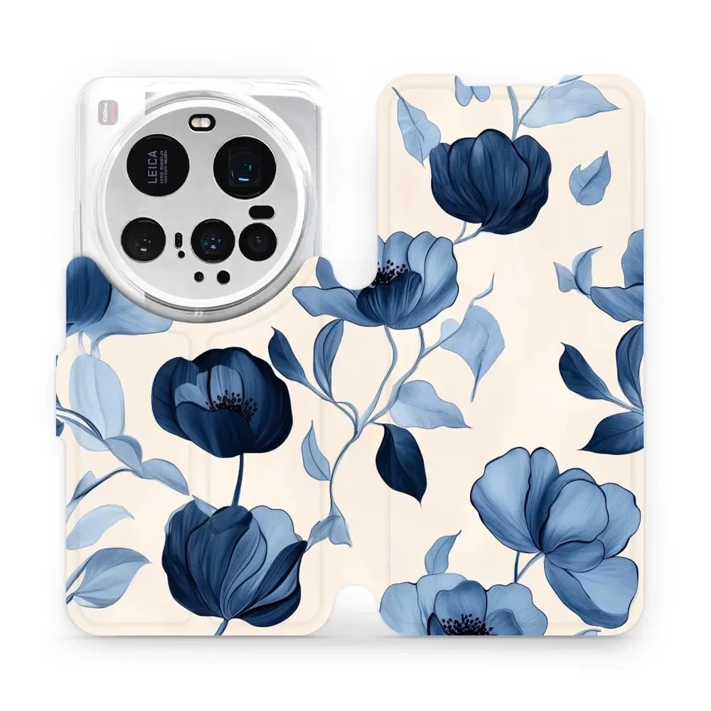 Flipové pouzdro Mobiwear - Xiaomi 15 Ultra - VP73S Modrá krása květů