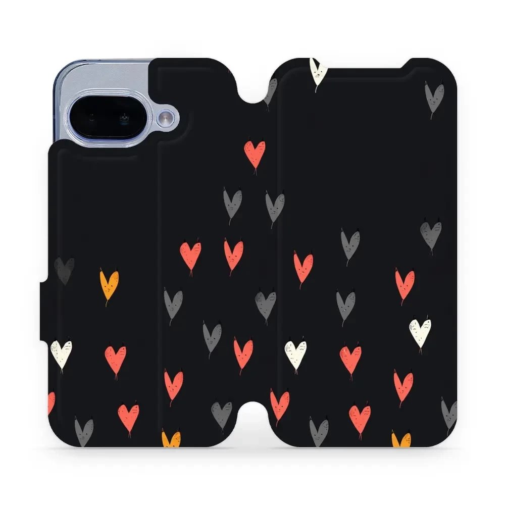 Flipové pouzdro Mobiwear - Google Pixel 9A - VP79S Srdíčka