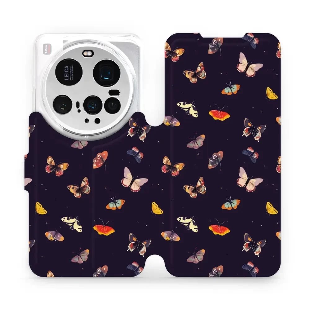 Flipové pouzdro Mobiwear - Xiaomi 15 Ultra - VP78S Barevní motýlci