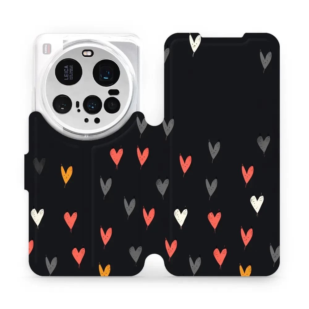 Flipové pouzdro Mobiwear - Xiaomi 15 Ultra - VP79S Srdíčka
