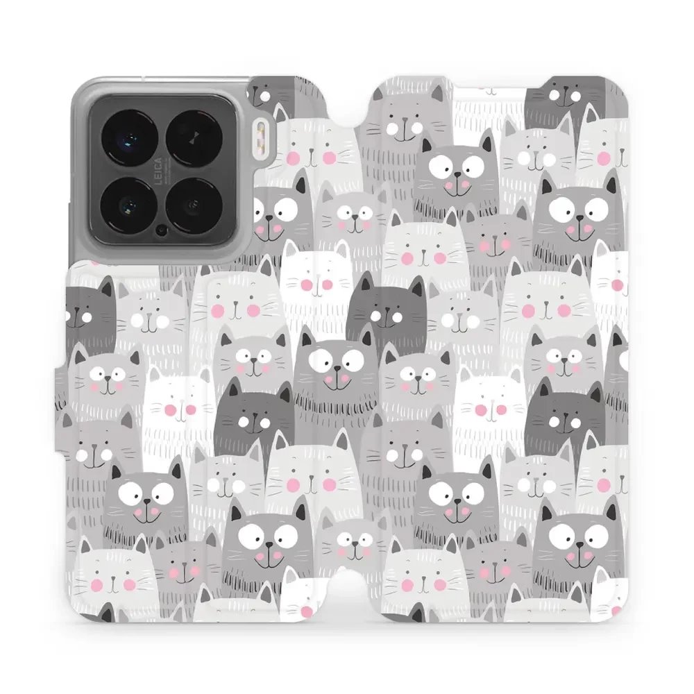 Flipové pouzdro Mobiwear - Xiaomi 15 - M099P Kočičky