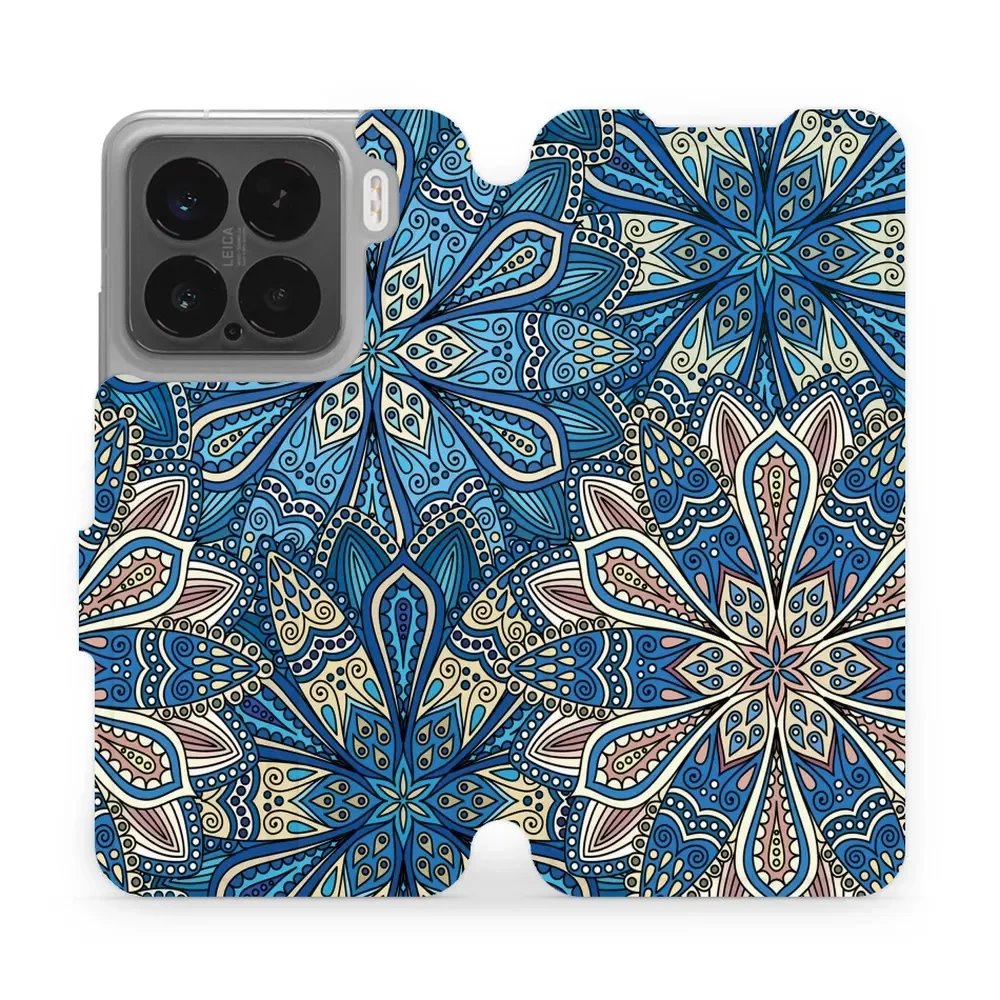 Flipové pouzdro Mobiwear - Xiaomi 15 - V108P Modré mandala květy