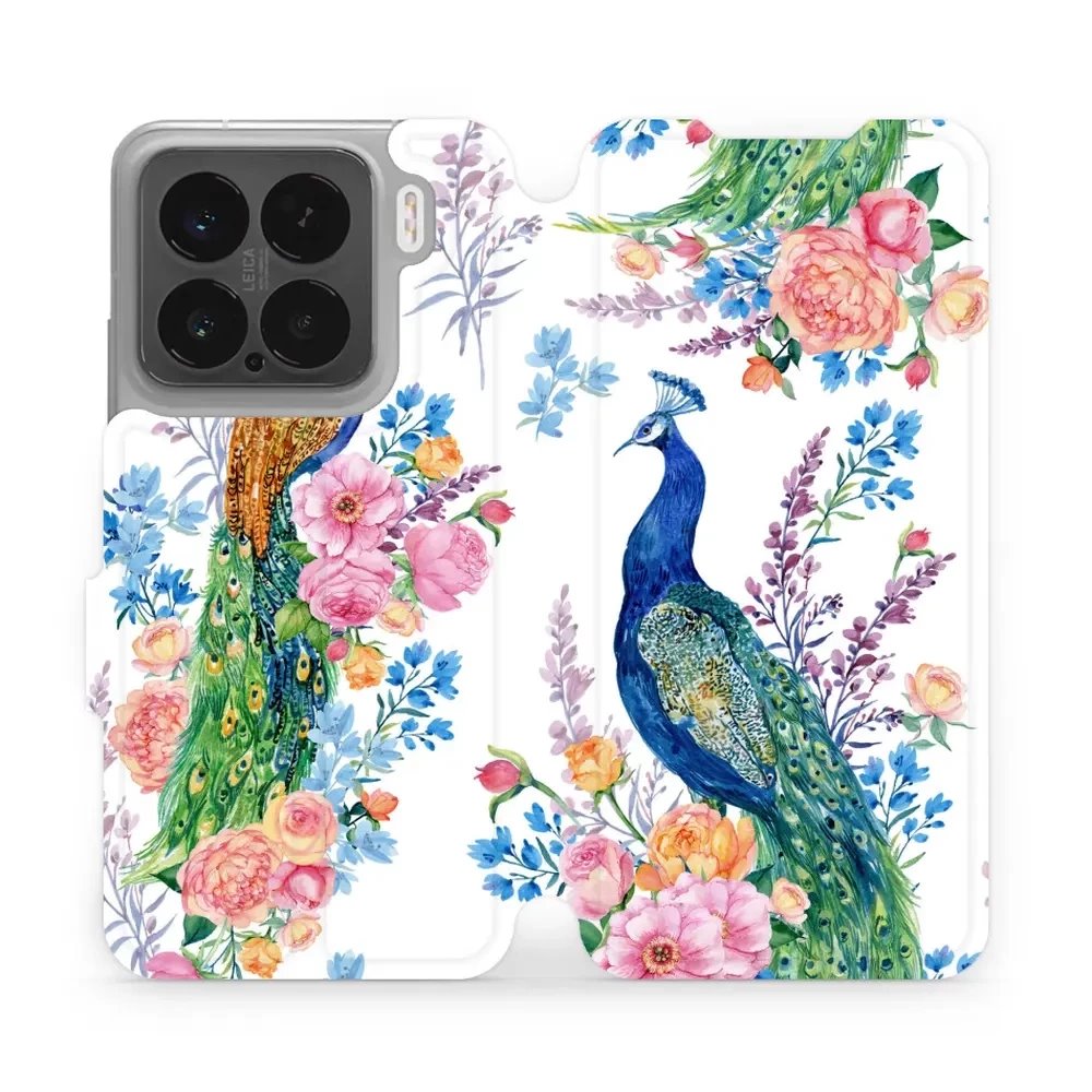Flipové pouzdro Mobiwear - Xiaomi 15 - MX08S Pávi