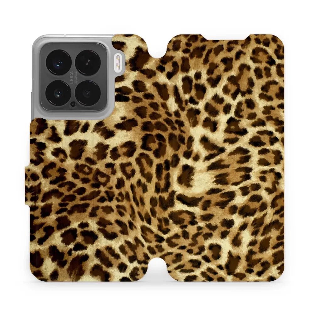 Flipové pouzdro Mobiwear - Xiaomi 15 - VA33P Leopardí vzor