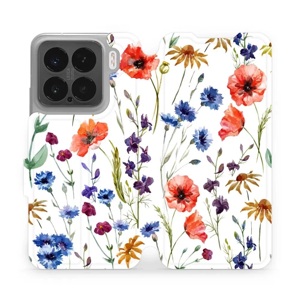 Flipové pouzdro Mobiwear - Xiaomi 15 - MP04S Luční kvítí