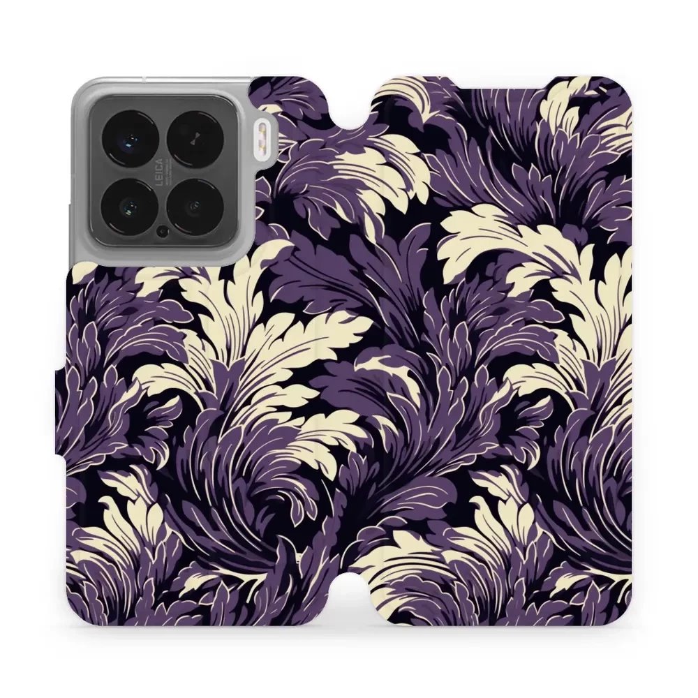 Flipové pouzdro Mobiwear - Xiaomi 15 - VA46S Fialové rostliny