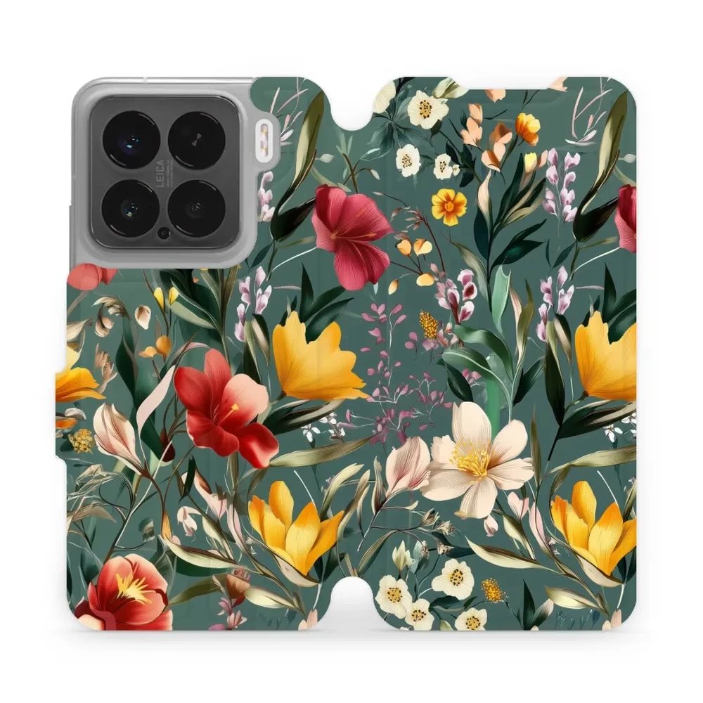 Flipové pouzdro Mobiwear - Xiaomi 15 - VP71S Na zelené louce