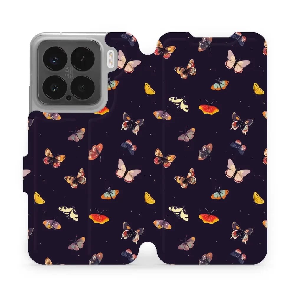 Flipové pouzdro Mobiwear - Xiaomi 15 - VP78S Barevní motýlci