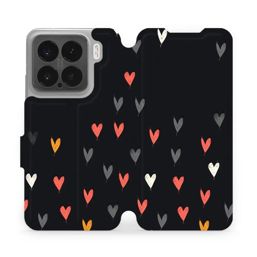 Flipové pouzdro Mobiwear - Xiaomi 15 - VP79S Srdíčka