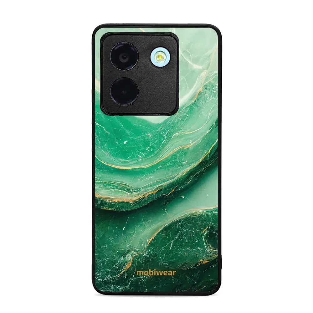 Lesklý kryt Mobiwear Glossy - Xiaomi POCO M7 Pro 5G - G023G - Zelený mramor