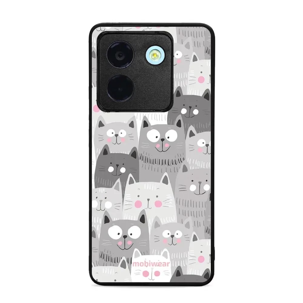 Lesklý kryt Mobiwear Glossy - Xiaomi POCO M7 Pro 5G - G045G - Kočičky