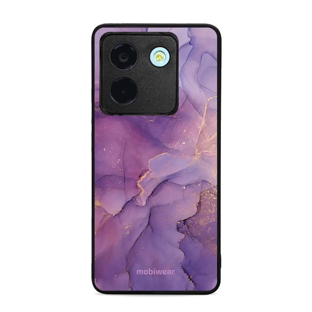 Lesklý kryt Mobiwear Glossy - Xiaomi POCO M7 Pro 5G - G050G - Fialový mramor