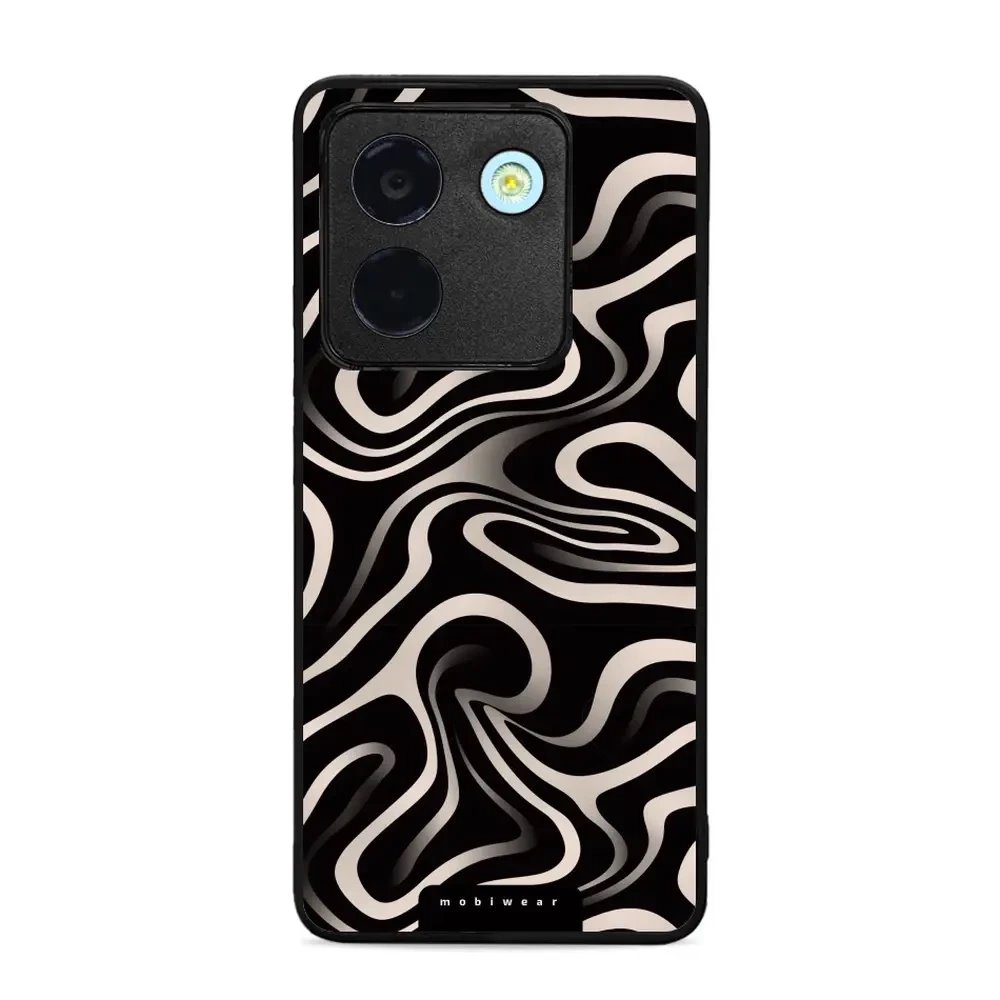Lesklý kryt Mobiwear Glossy - Xiaomi POCO M7 Pro 5G - GA63G Vlnky a linky