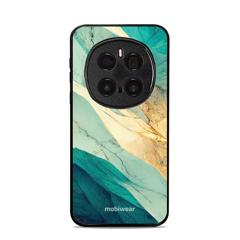 Lesklý kryt Mobiwear Glossy - Honor Magic7 Pro 5G - G024G - Zlatavý a zelenkavý mramor