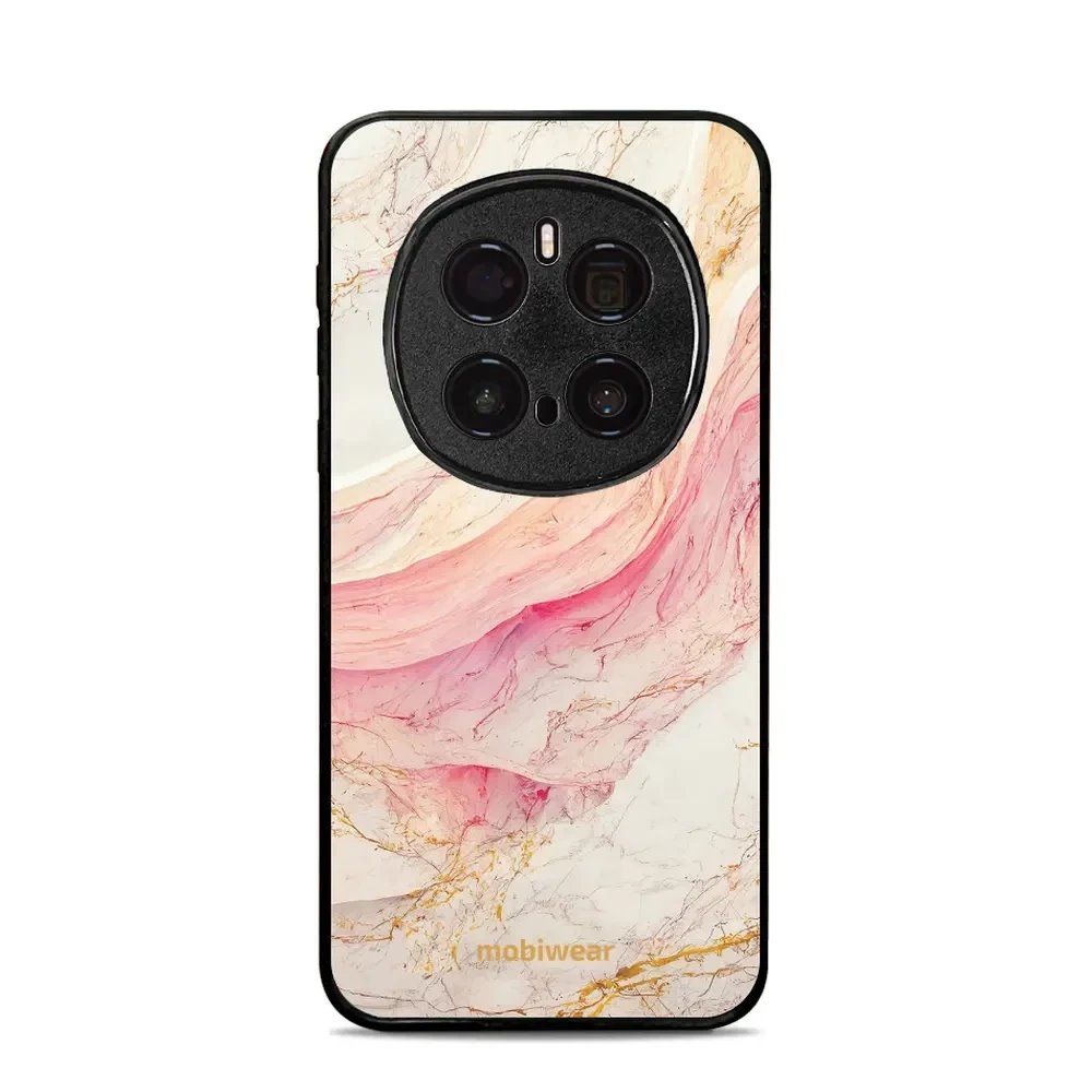 Lesklý kryt Mobiwear Glossy - Honor Magic7 Pro 5G - G027G - Růžový a zlatavý mramor