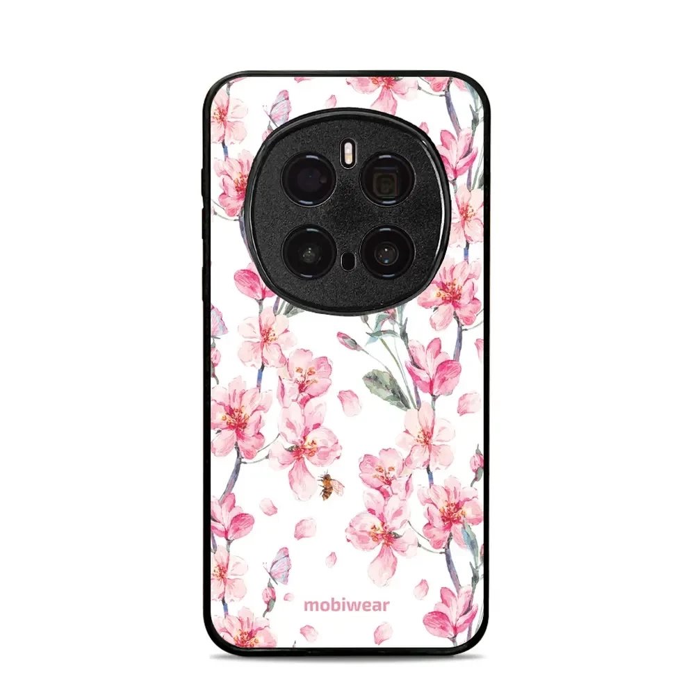 Lesklý kryt Mobiwear Glossy - Honor Magic7 Pro 5G - G033G - Růžové květy