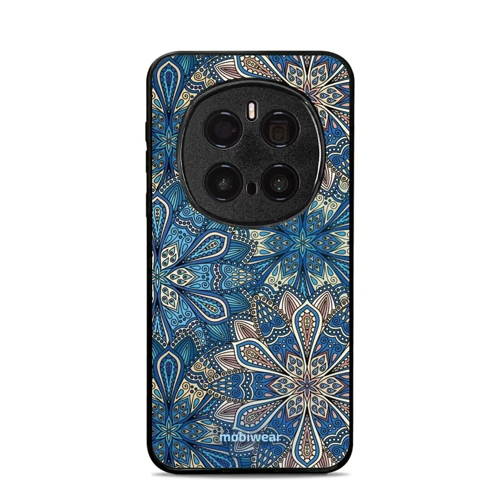 Lesklý kryt Mobiwear Glossy - Honor Magic7 Pro 5G - G038G - Modré mandala květy
