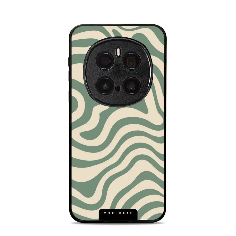 Lesklý kryt Mobiwear Glossy - Honor Magic7 Pro 5G - GA57G Zelené a béžové zkrouceniny