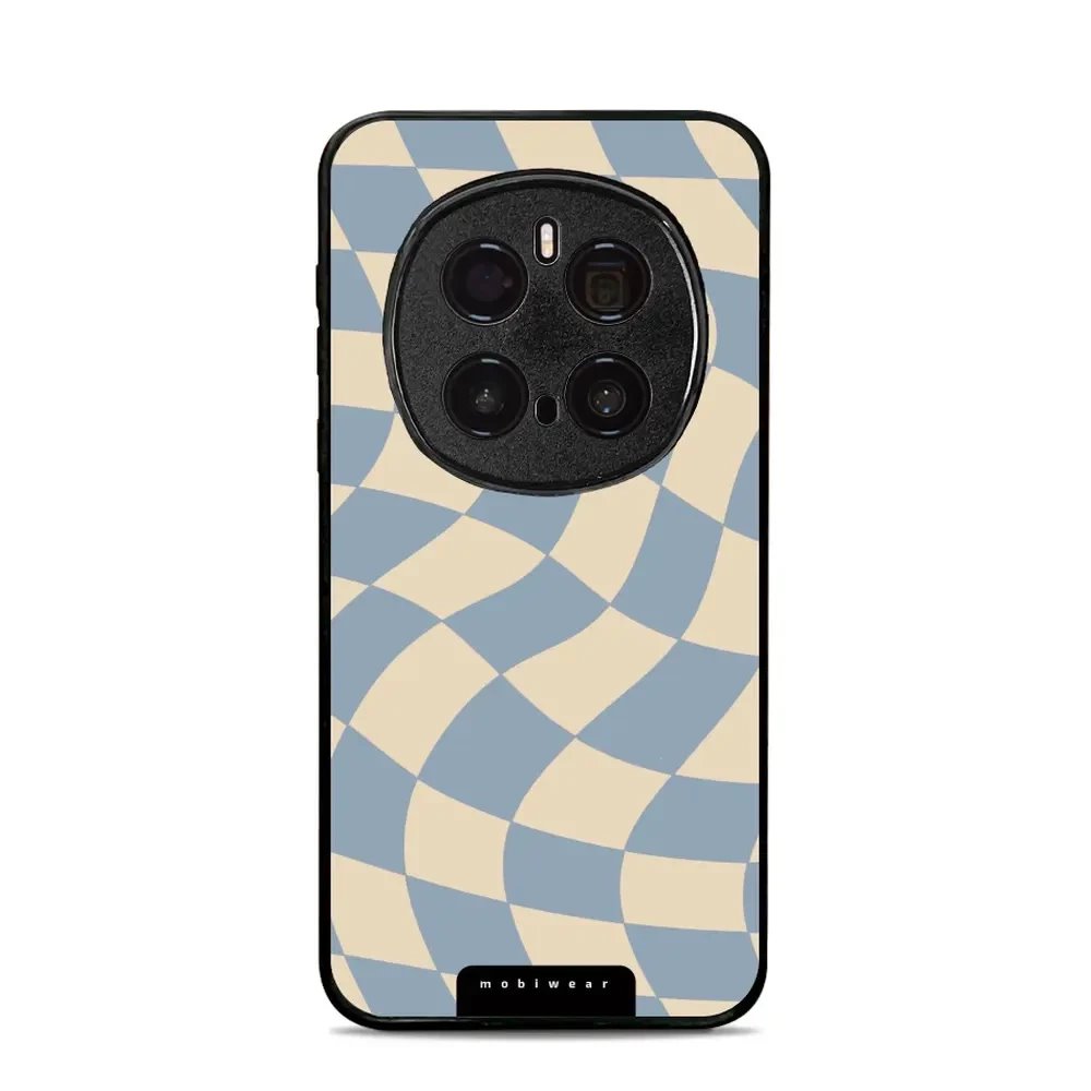 Lesklý kryt Mobiwear Glossy - Honor Magic7 Pro 5G - GA59G Modrá a béžová šachovnice