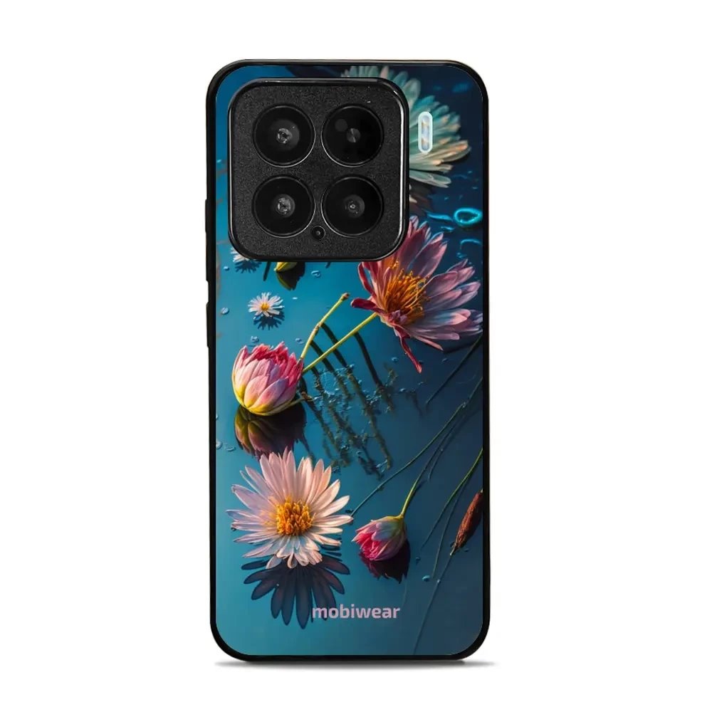 Lesklý kryt Mobiwear Glossy - Xiaomi 15 - G013G Květy na hladině