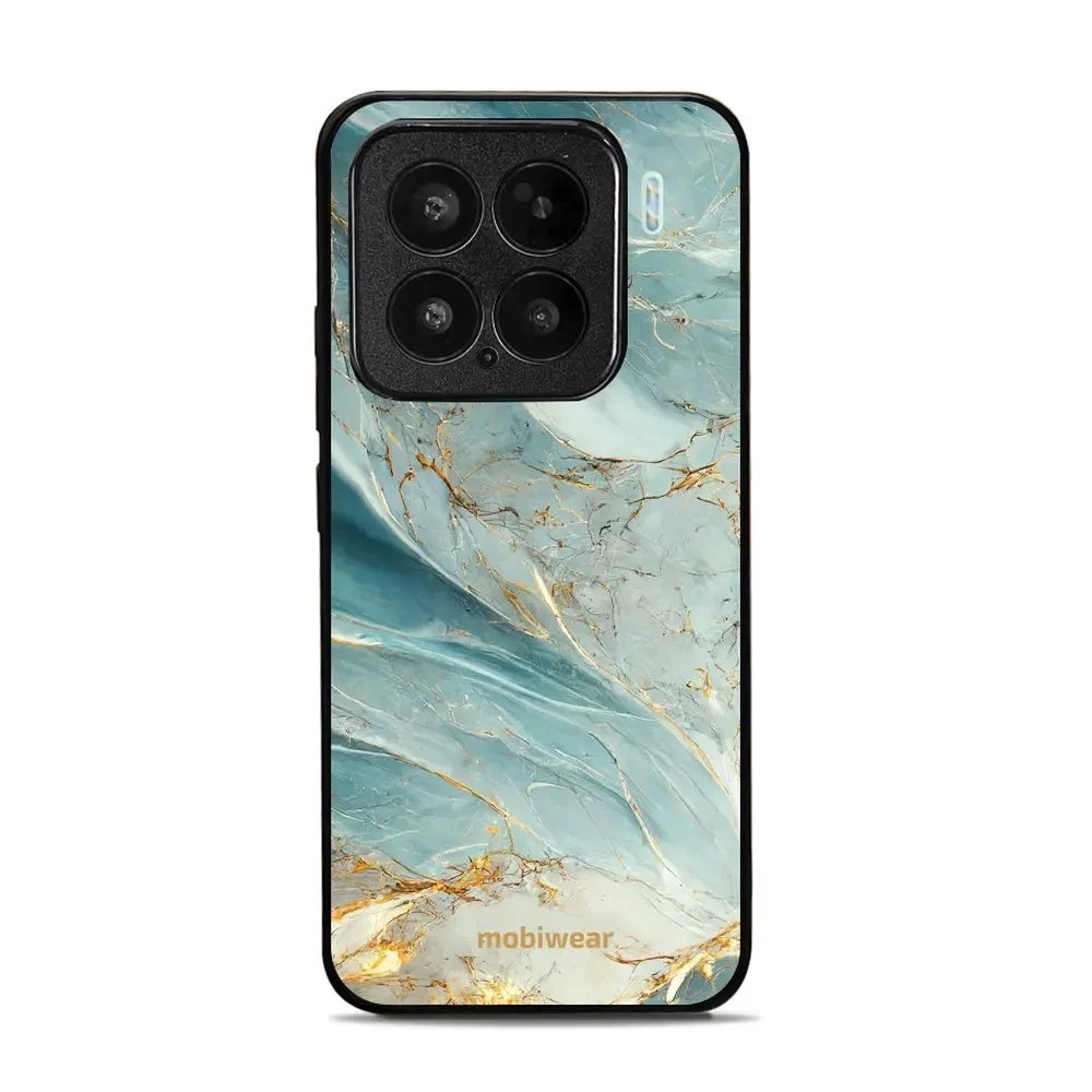 Lesklý kryt Mobiwear Glossy - Xiaomi 15 - G022G Zelenkavý a zlatavý mramor