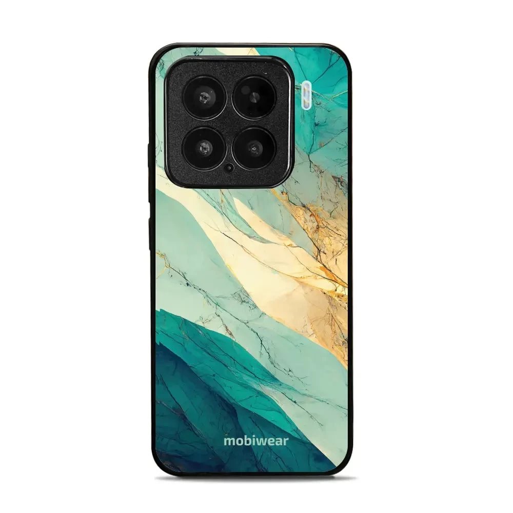 Lesklý kryt Mobiwear Glossy - Xiaomi 15 - G024G - Zlatavý a zelenkavý mramor