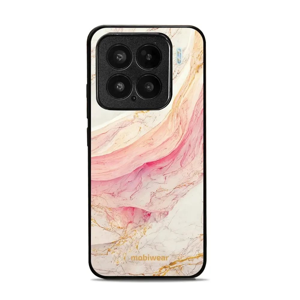 Lesklý kryt Mobiwear Glossy - Xiaomi 15 - G027G - Růžový a zlatavý mramor