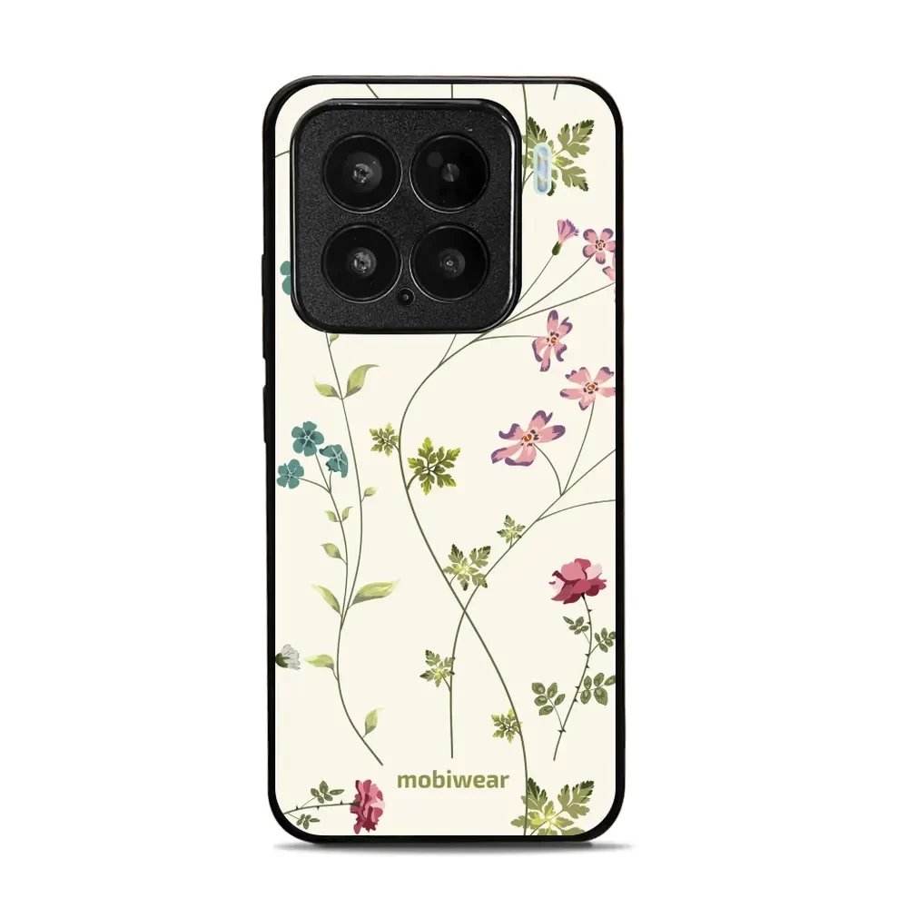 Lesklý kryt Mobiwear Glossy - Xiaomi 15 - G035G - Tenké rostlinky s květy