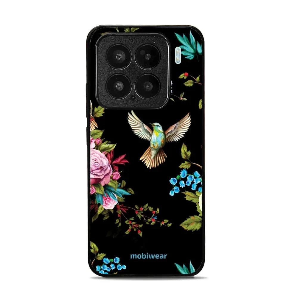 Lesklý kryt Mobiwear Glossy - Xiaomi 15 - G041G - Ptáček a květy