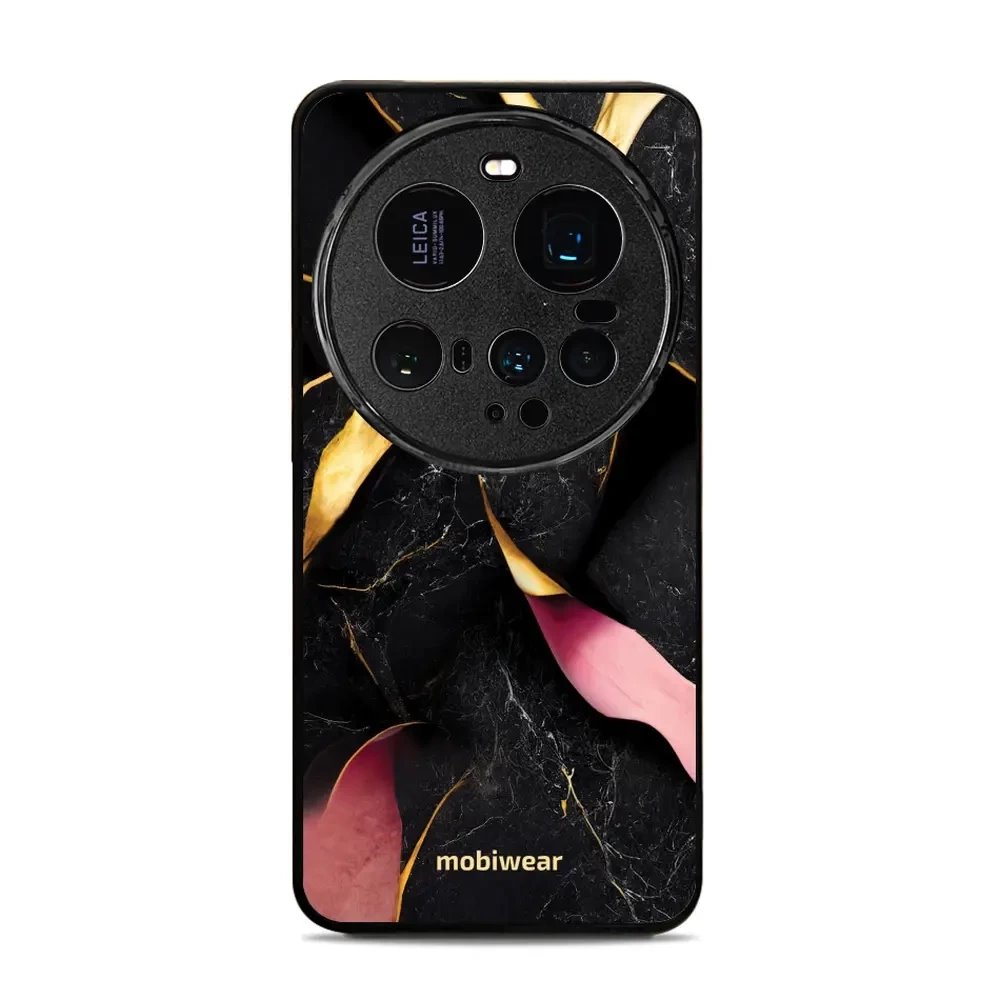 Lesklý kryt Mobiwear Glossy - Xiaomi 15 Ultra - G021G Černý a zlatavý mramor