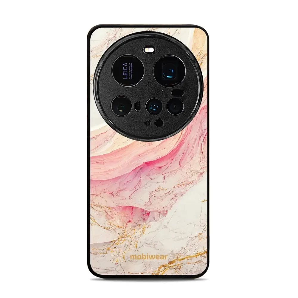 Lesklý kryt Mobiwear Glossy - Xiaomi 15 Ultra - G027G - Růžový a zlatavý mramor