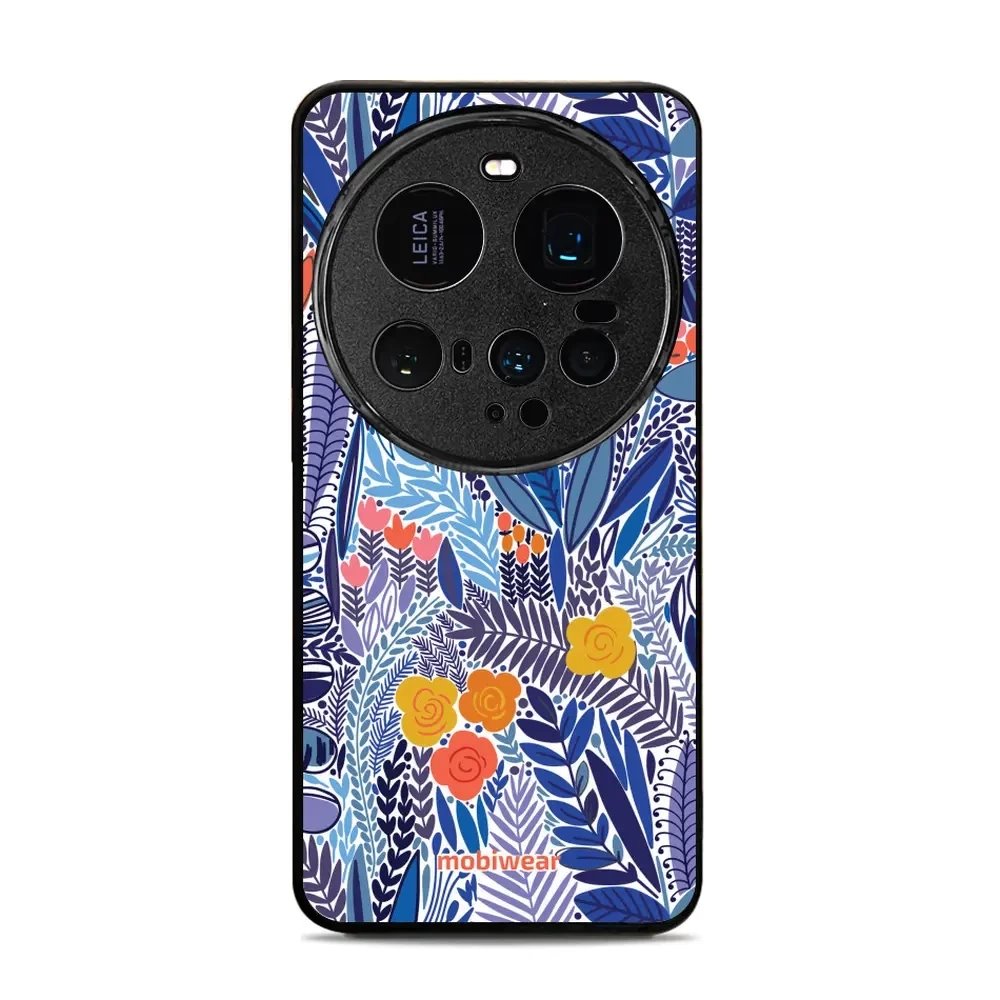 Lesklý kryt Mobiwear Glossy - Xiaomi 15 Ultra - G037G - Modrá květena